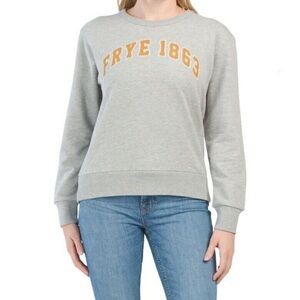 Frye Sweatshirt 1863 Crewneck Gray Classic Womens Size Small